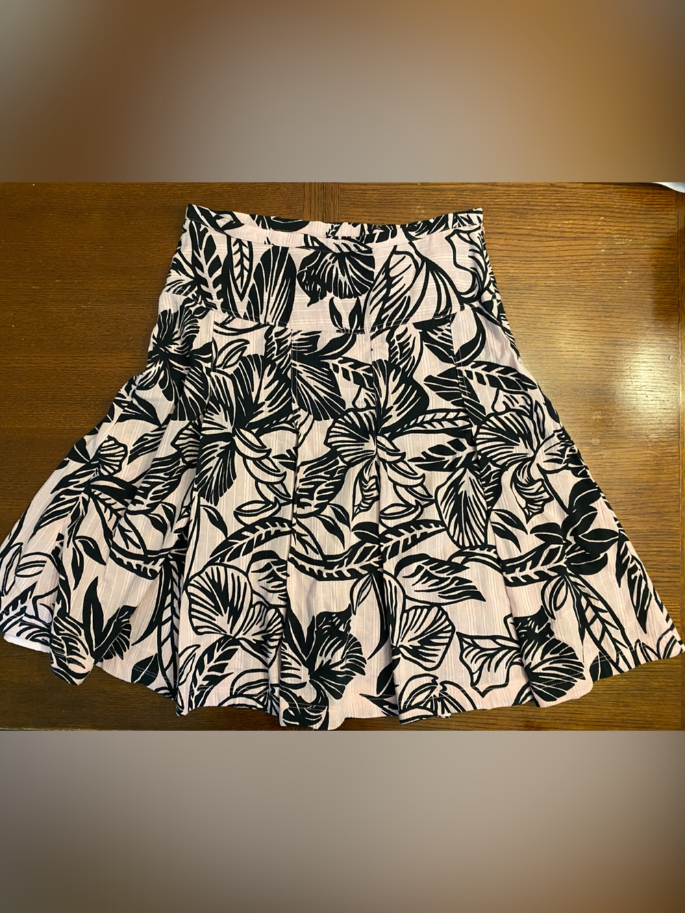 Inwear Flower Black-Print Pink Skirt